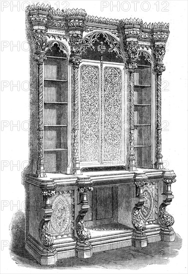 The International Exhibition: bookcase by Hindley and Son, 1862. Creator: Unknown.