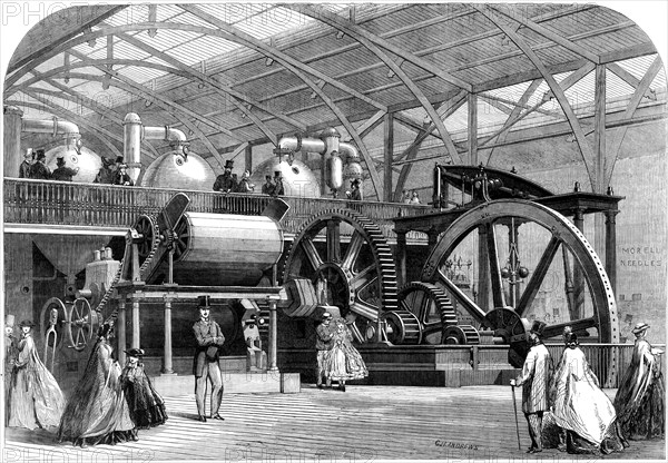 The International Exhibition: Great Sugar-Mill, by Mirrlees and Tait, of Glasgow, 1862. Creator: Unknown.