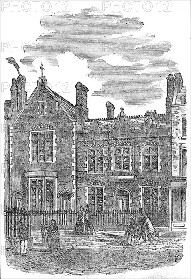 Middlesex Society's New Schools, St. George-in-the-East, 1862. Creator: Unknown.