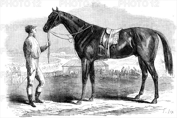 Jonathas, winner of the First Fontainebleau Stakes, 1862. Creator: Unknown.