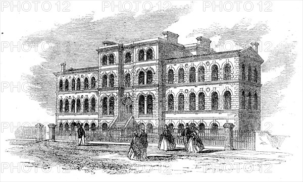 The new cancer hospital at Brompton, 1862.  Creator: Unknown.