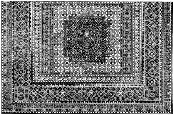The International Exhibition: floorcloth, by Messrs. Hare and Co., of Bristol, 1862.  Creator: Unknown.