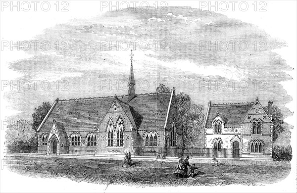 New Wesleyan schools at Blackburn, Lancashire, 1862. Creator: Unknown.