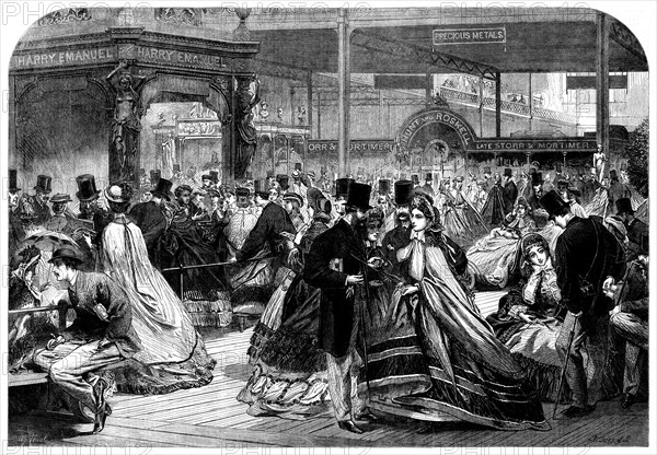 Half-crown Day at the International Exhibition, 1862. Creator: Mason Jackson.
