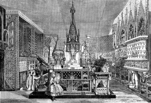 The International Exhibition: view of the Mediaeval Court, 1862. Creator: Mason Jackson.