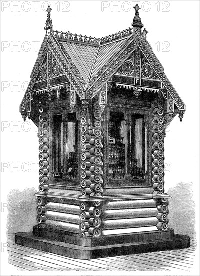 The International Exhibition: brush trophy in the Russian Court, 1862. Creator: Unknown.