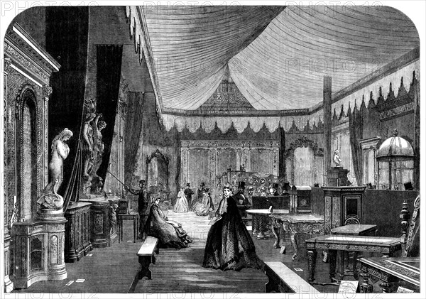 The International Exhibition: the Furniture Court..., 1862. Creator: Unknown.
