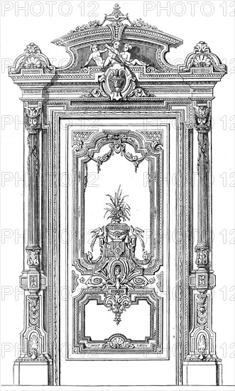 The International Exhibition: ornamental door by White and Parlby of Great Marlborough-street, 1862. Creator: Unknown.