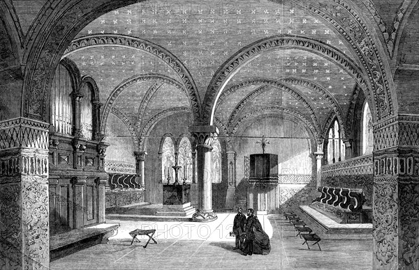 Luther's chapel at Wartburg Castle, 1862. Creator: Unknown.