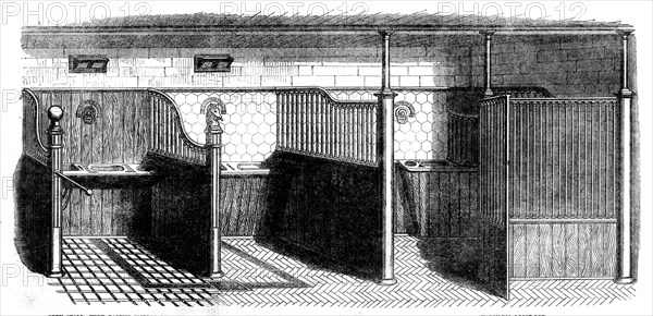 The International Exhibition: stable fittings by Messrs. Musgrave Brothers..., 1862. Creator: Unknown.