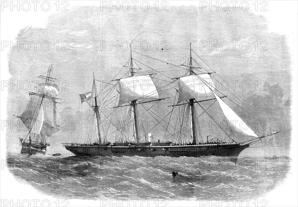 The Confederate sloop-of-war "290" or Alabama, leaving the merchant-ship Tonowanda, 1862. Creator: Unknown.