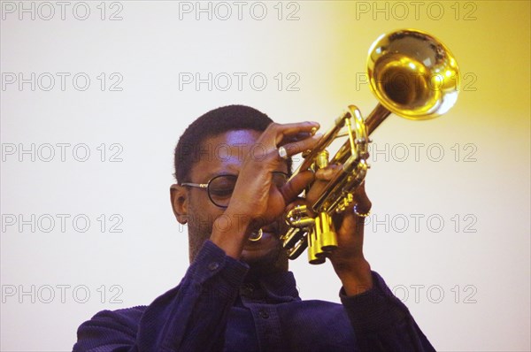 Mark Kavuma, Gary Crosby Sextet, National Jazz Archive, Loughton, Essex, October 2023. Creator: Brian O'Connor.