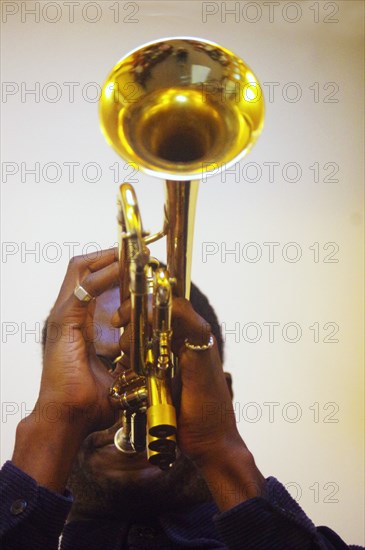 Mark Kavuma, Gary Crosby Sextet, National Jazz Archive, Loughton, Essex, October 2023. Creator: Brian O'Connor.