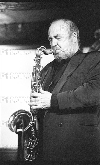 Danny Moss, Danny Moss Group, Watermill Jazz Club, Dorking, Surrey, 2001. Creator: Brian O'Connor.