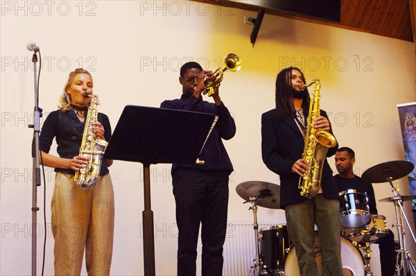 Gary Crosby Sextet, National Jazz Archive, Loughton, Essex, Oct 2023. Creator: Brian O'Connor.
