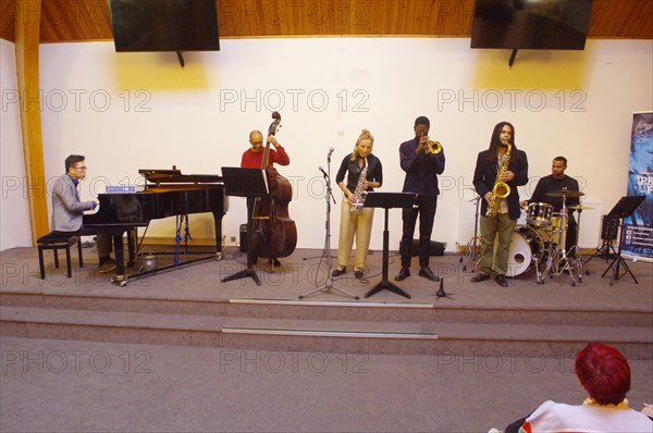 Gary Crosby Sextet, National Jazz Archive, Loughton, Essex, Oct 2023. Creator: Brian O'Connor.