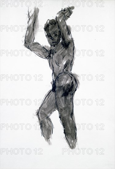 'Man of Profile Upright Washing', C1920. Creator: Francis Picabia.