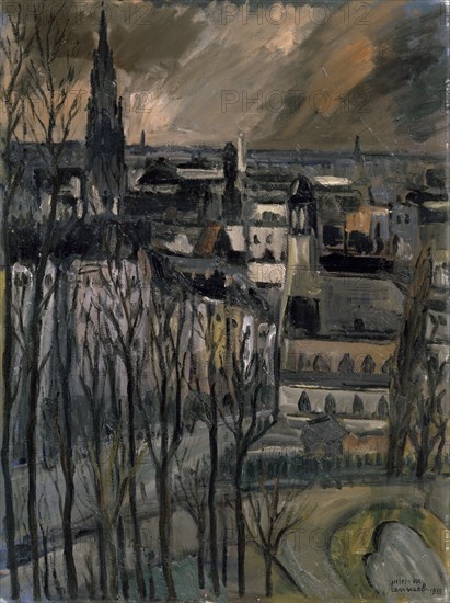 'Rue Montagne de la Cour', 1933. Creator: Jules-Marie Canneel.
