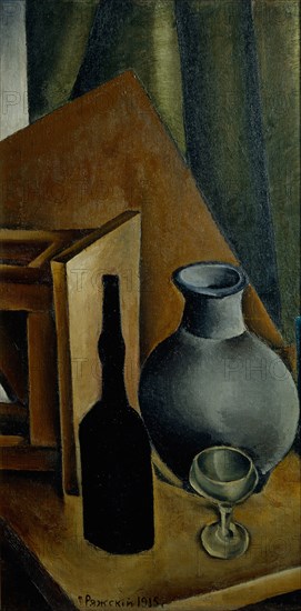 Still Life, 1915. Creator: Ryazhsky, Georgi Georgievich (1895-1952).