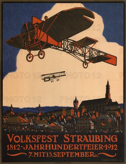 Folk festival Straubing, 1912. Creator: Henel, Edwin Hermann (1883-1953).
