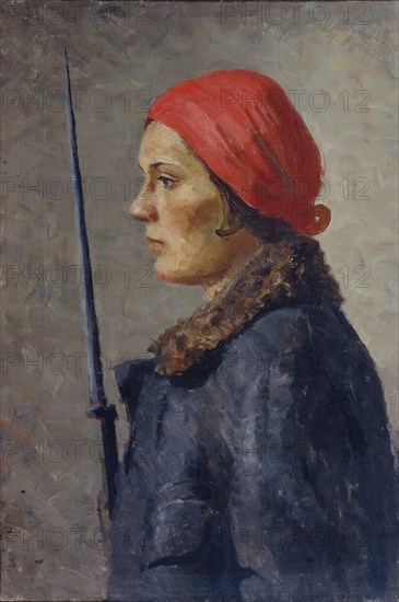 On Watch, 1930s. Creator: Ryazhsky, Georgi Georgievich (1895-1952).