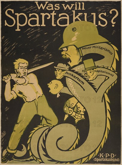 The Spartacus League (Spartakusbund), 1919. Creator: Hirsch, Karl Jakob (1892-1952).