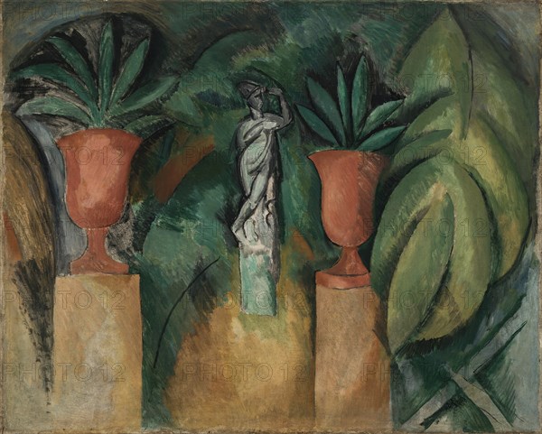 Statue with two vases (La Statue aux deux vases), 1908. Creator: Dufy, Raoul (1877-1953).