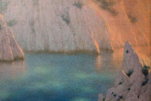 Calanque (Six o'clock in the Evening), 1930-1936. Creator: Lévy-Dhurmer, Lucien (1865-1953).