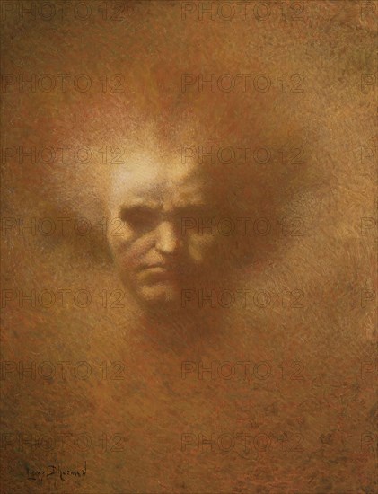 Portrait of Ludwig van Beethoven (1770-1827). Creator: Lévy-Dhurmer, Lucien (1865-1953).