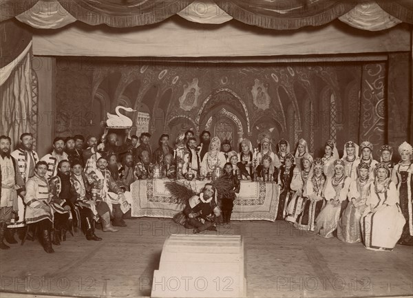 Participants of the production "Russian Wedding", Krasnoyarsk amateurs of dramatic art, 1895. Creator: Unknown.