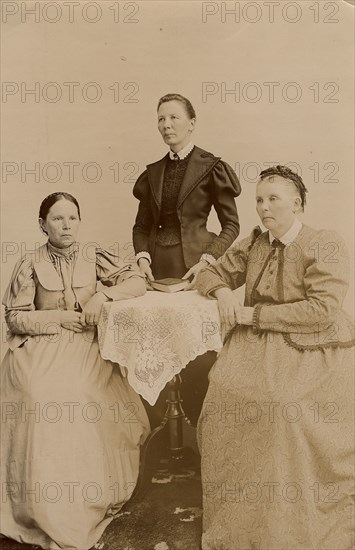 Group photo: sisters, wife and sisters of the wife of the merchant GV Yudin, 1895. Creator: Unknown.