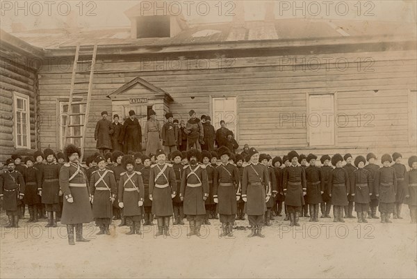 Krasnoyarsk Cossack cavalry sotnya, 1880. Creator: Unknown.