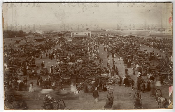 New Bazaar Square at the height of trade, 1865. Creator: Unknown.