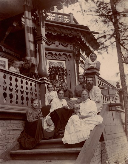 At the dacha of Yuri Matveeva, 1897. Creator: Unknown.