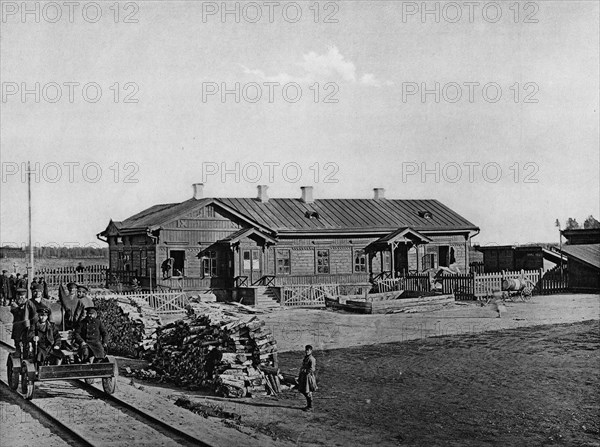 West-Siberian Railroad. Station of the Fifth Class, Vargashi, 1892-1896. Creator: Unknown.