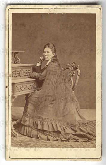 A photographic portrait of Krinetskaya, 1870. Creator: Unknown.