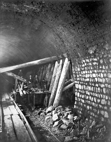 Construction of a Tunnel, 1900-1904. Creator: Unknown.