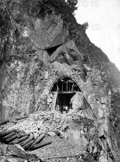 Construction of a Tunnel N 38 at Verst 38, 1900-1904. Creator: Unknown.