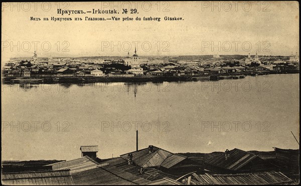 Irkutsk View of Irkutsk from Glazkov, 1904-1917. Creator: Unknown.