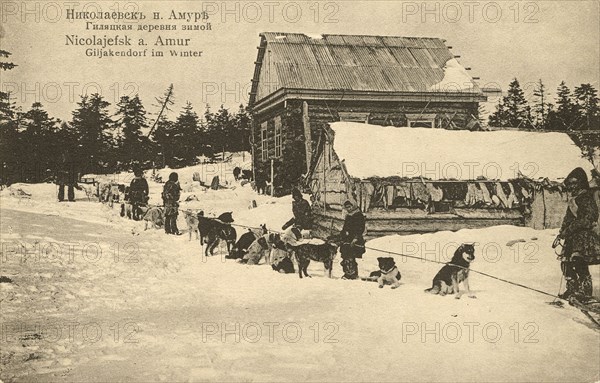 The city of Nikolaevsk-on-Amur. Gilyatskaya village in winter, 1900. Creator: Unknown.