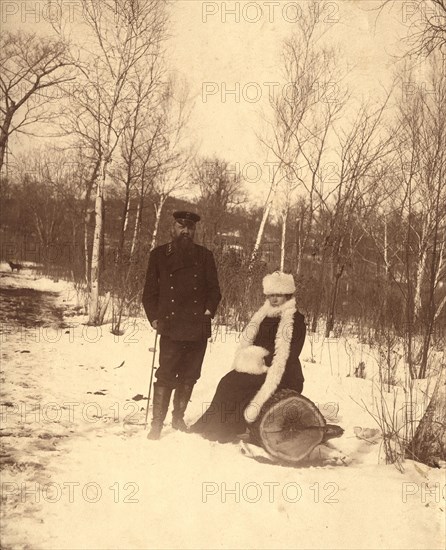 Aleksei Mikhailovich and Maria Tikhonovna. Parents of Mikhail Alekseevich Pavlov, 1900. Creator: Unknown.