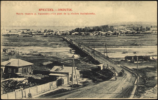Irkutsk Bridge over the Ushakovka River, 1900-1904. Creator: Unknown.