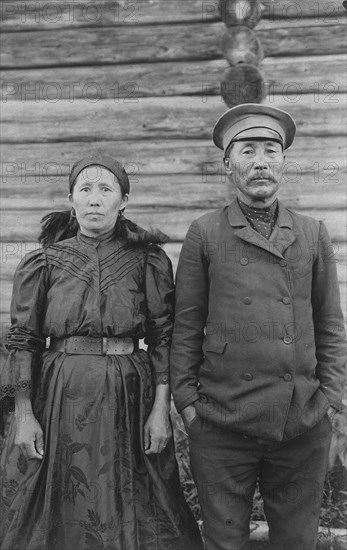 Shoria Family Dressed in the "City" Type Clothes, 1913. Creator: GI Ivanov.