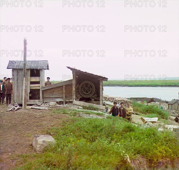 Stone crusher, Beloomut, 1912. Creator: Sergey Mikhaylovich Prokudin-Gorsky.