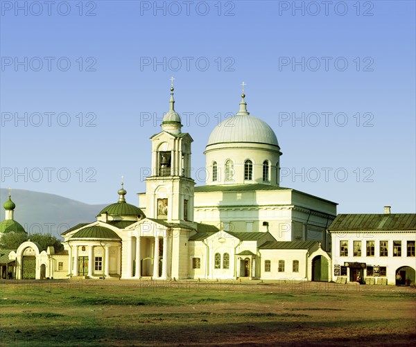 City of Rzhev - Nativity of Christ Cathedral, 1910. Creator: Sergey Mikhaylovich Prokudin-Gorsky.