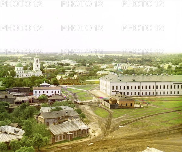 Ryazan: General view from the north, 1912. Creator: Sergey Mikhaylovich Prokudin-Gorsky.