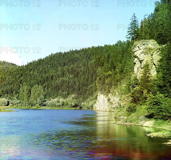 On the Sim River, 1910. Creator: Sergey Mikhaylovich Prokudin-Gorsky.