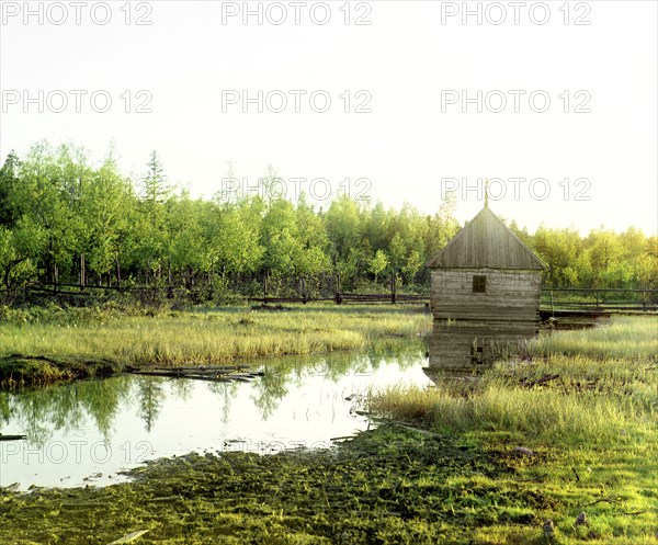 Source of the Volga, Volgoverkhovye, 1910. Creator: Sergey Mikhaylovich Prokudin-Gorsky.