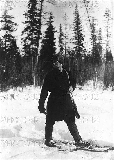 A peasant who went hunting, 1911. Creator: Unknown.