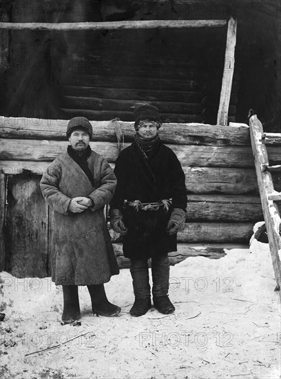 Young peasants of the village of Boguchansky Yenisei district, 1911. Creator: Unknown.